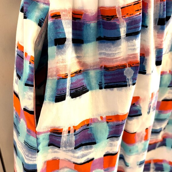 Shoshanna Abstract Print Sundress - Size 2 - Picture 9 of 11